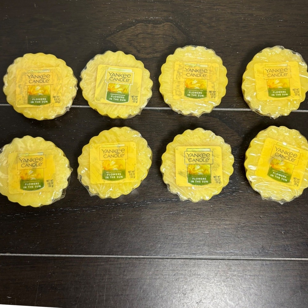 Yankee Candle | Lot of 8 | Flowers In The Sun | Wax Melts Tarts